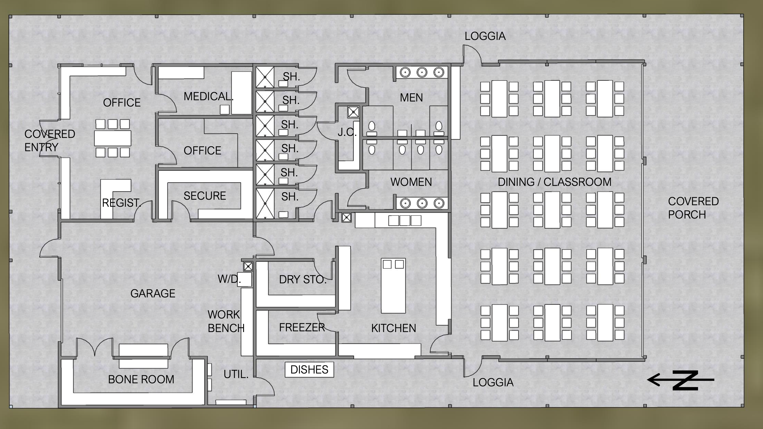 Wyoming Dino Research Center Floor Plan