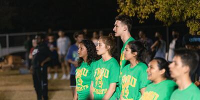 mud volleyball f21 green shirts