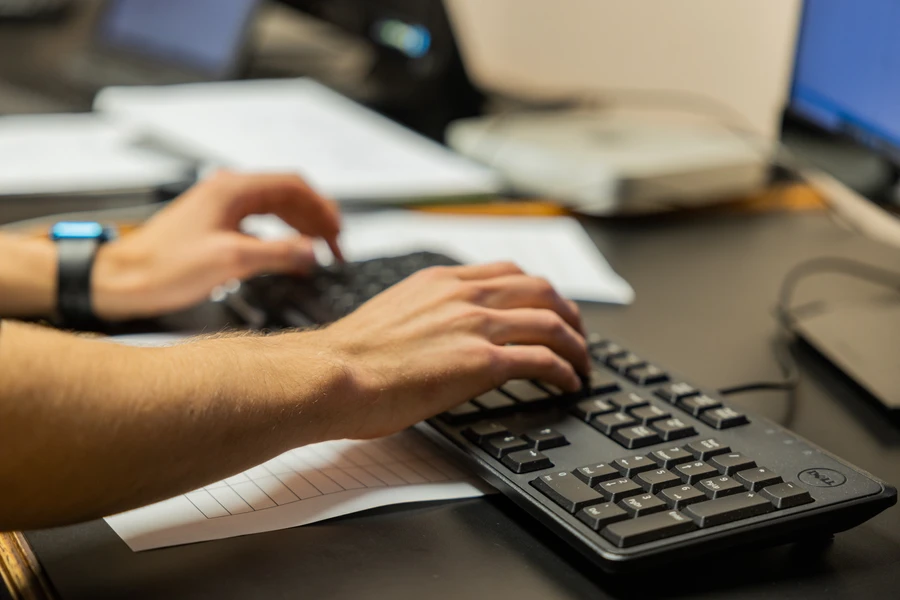 Data Analytics Keyboard aesthetic shot