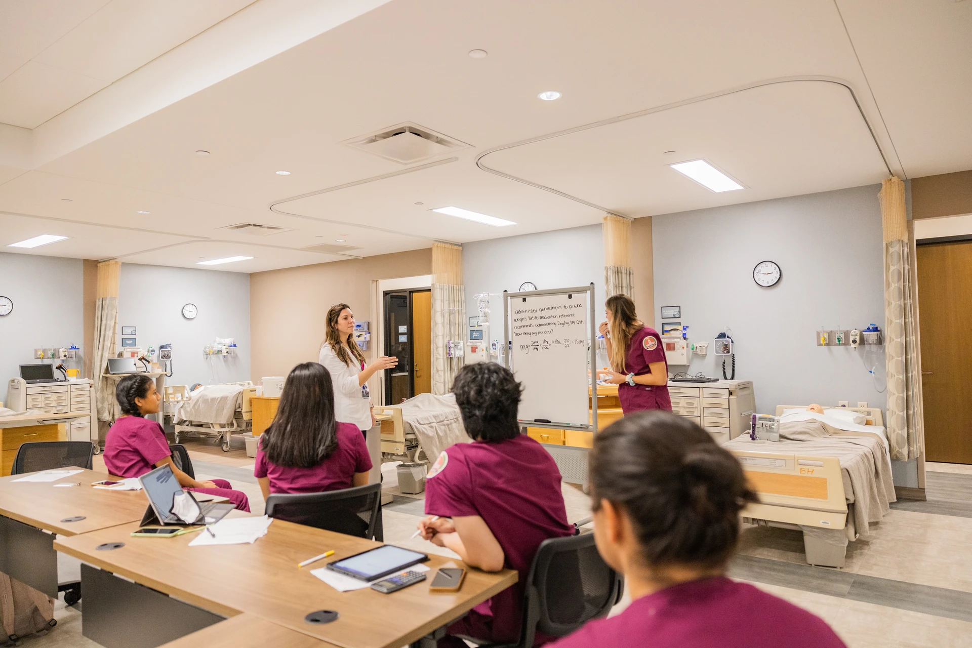 Nursing Skills lab in moore building